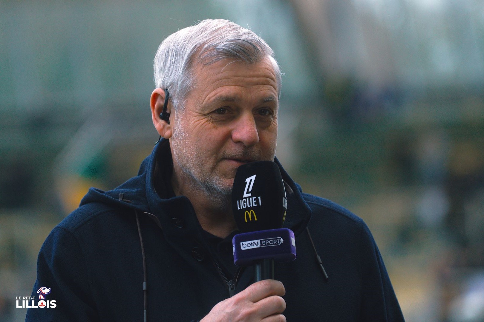 Bruno Genesio, entraîneur du LOSC, au micro des équipes de beIN Sports.