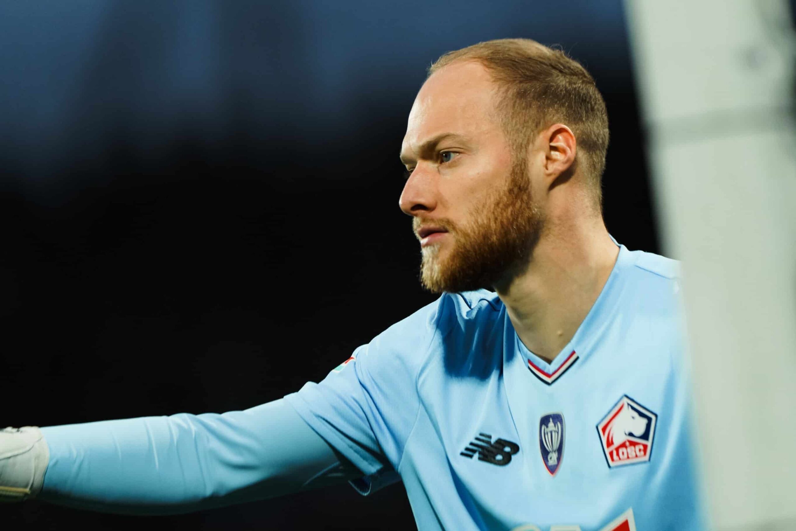 Arnaud Bodart LOSC Arnaud Bodart dans les cages du LOSC en Coupe de France.