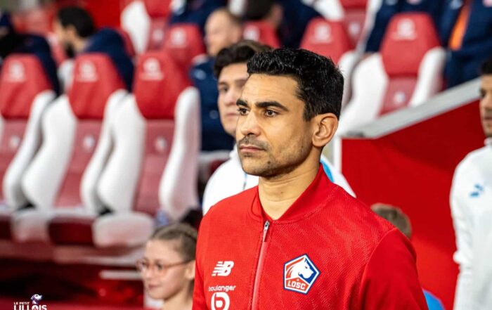 Benjamin Andr&eacute;, capitaine du LOSC, fait son entr&eacute;e en jeu.
