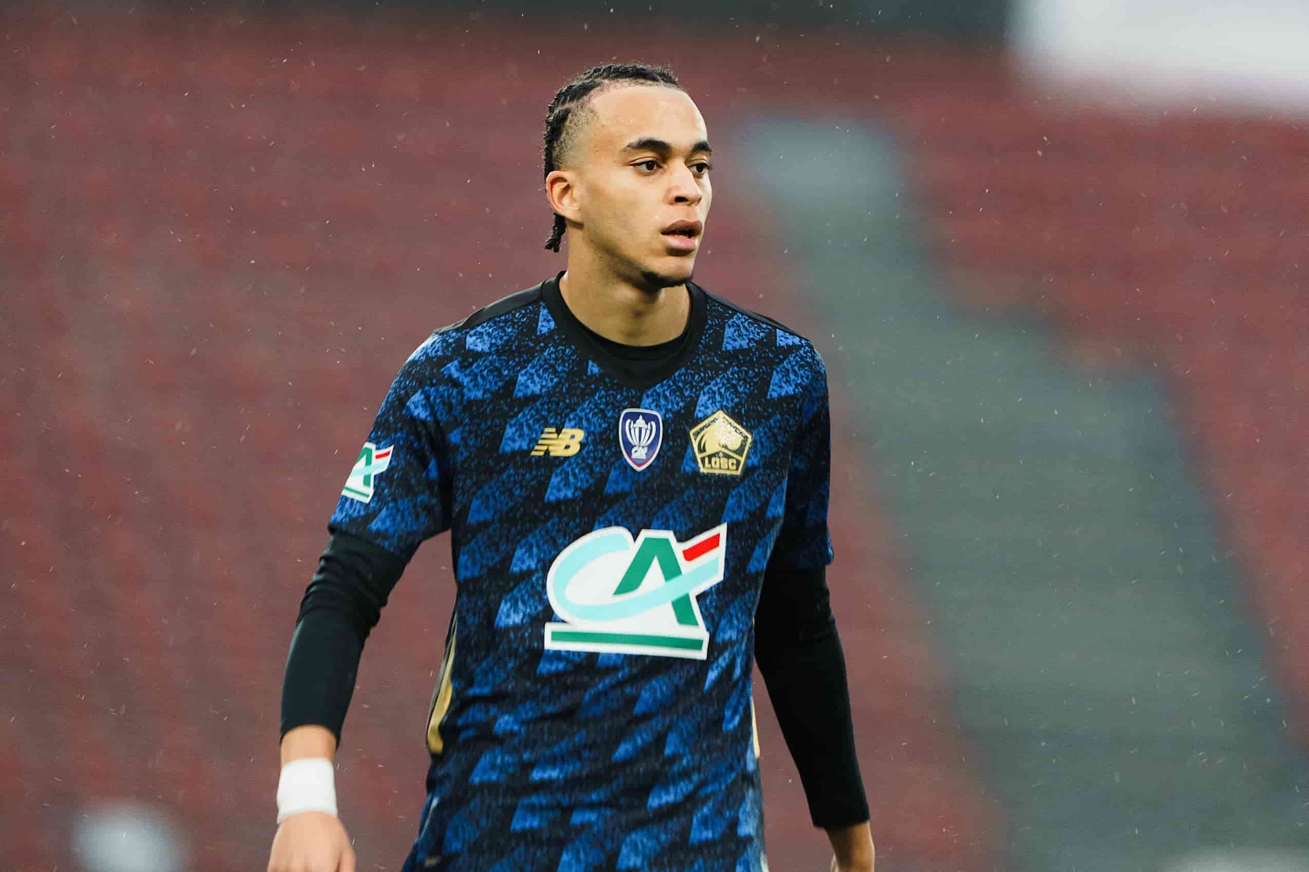 Ethan Mbapp&eacute; titulaire avec le LOSC &agrave; Cr&eacute;teil en Coupe de France.