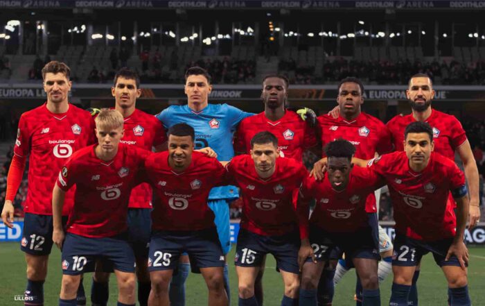 Les Lillois sur la photo pour LOSC - Dinamo Zagreb.