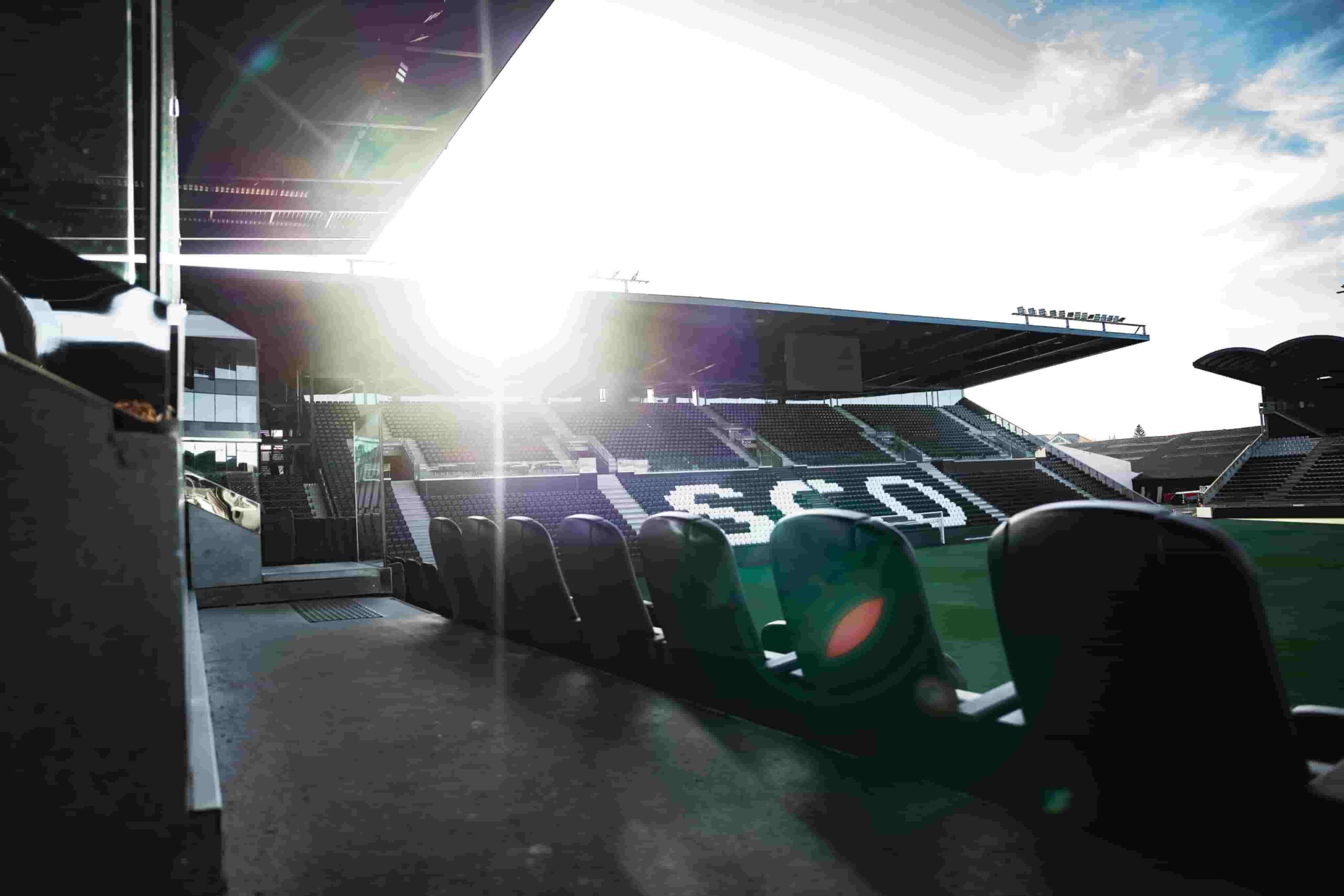 Le Stade Raymond-Kopa, enceinte du Angers SCO, club de Ligue 1.