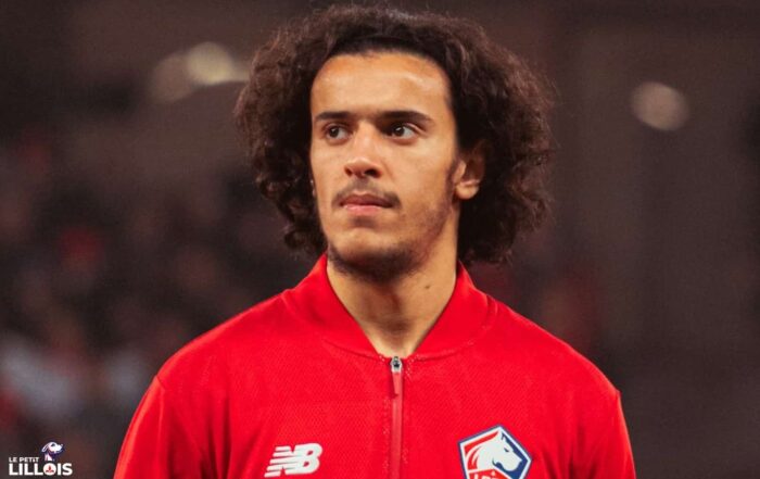 Ayyoub Bouaddi titularis&eacute; avec le LOSC pendant LOSC - Etoile Rouge de Belgrade.