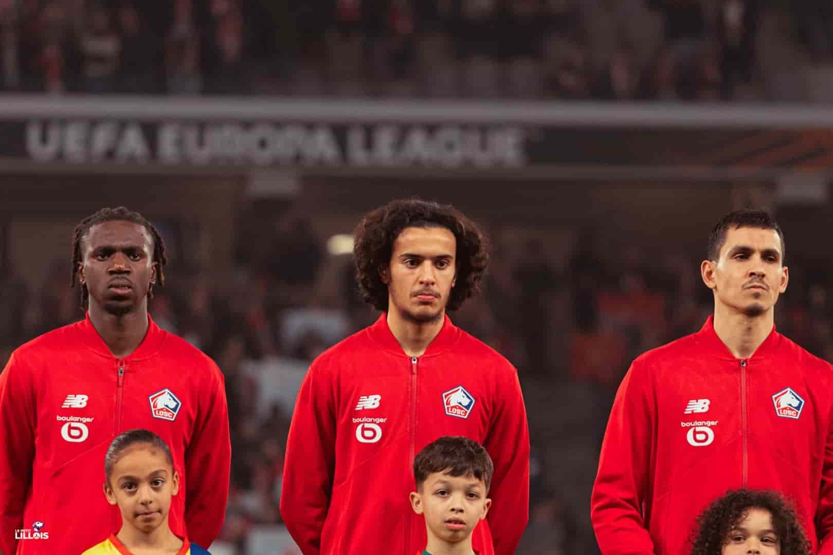 Ayyoub Bouaddi titularis&eacute; avec le LOSC en Ligue Europa.