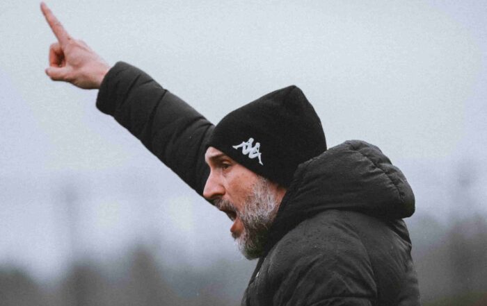 Beno&icirc;t Tavenot, entra&icirc;neur du FC Metz, dirige une s&eacute;ance d'entra&icirc;nement.