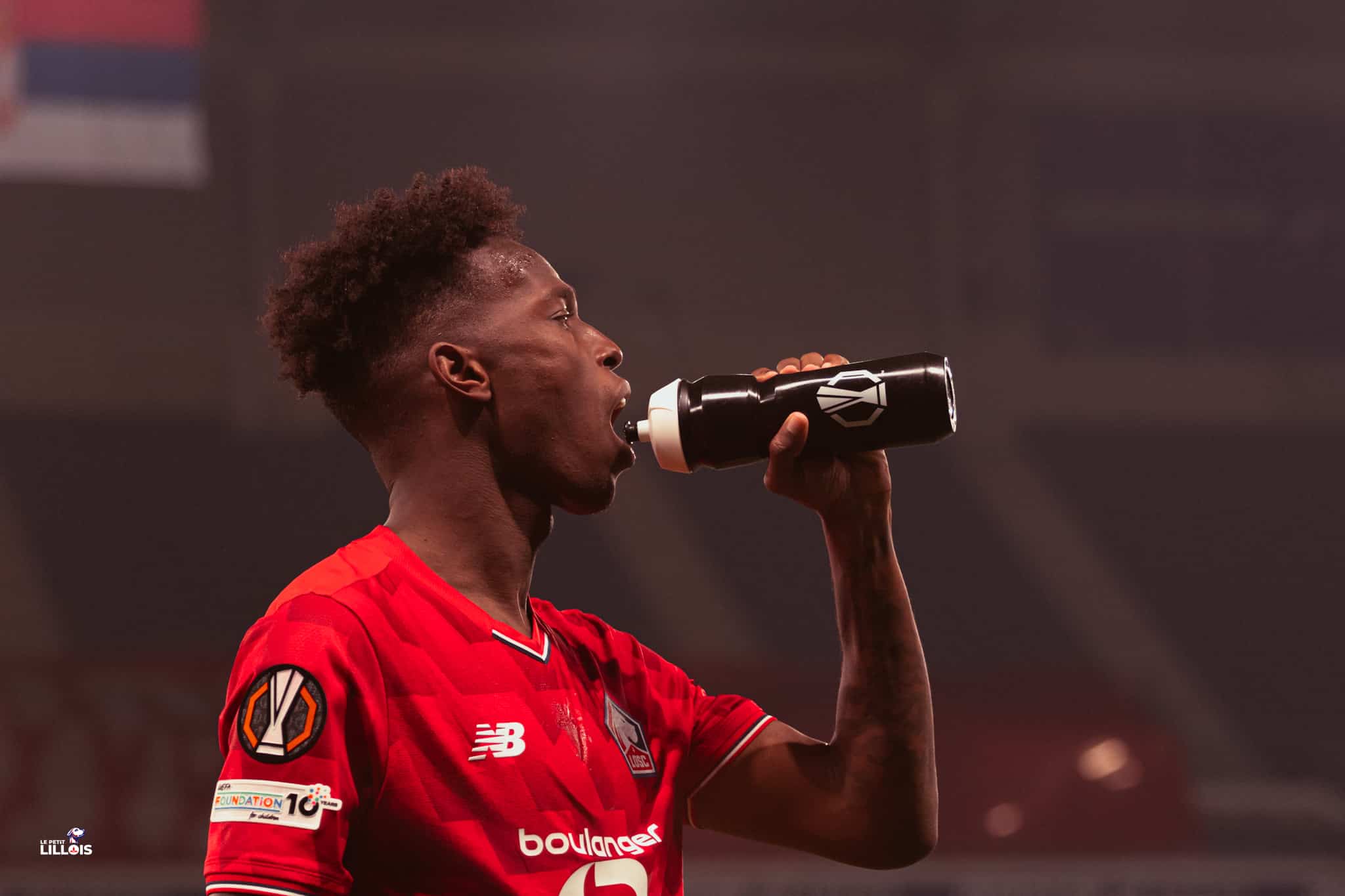 F&eacute;lix Correia &agrave; l'&eacute;chauffement avec le LOSC.