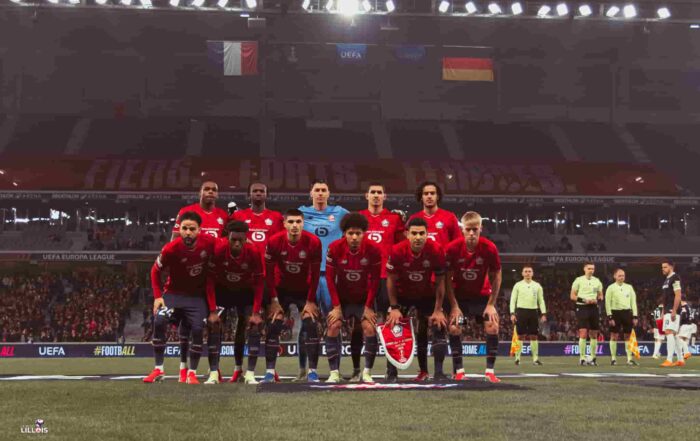 Les Lillois posent une derni&egrave;re fois en phase de ligue de l'Europa League avant LOSC - SC Fribourg.