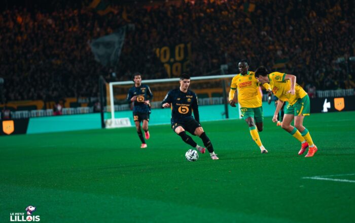 Matias Fernandez-Pardo, titularisé avec le LOSC face au FC Nantes.