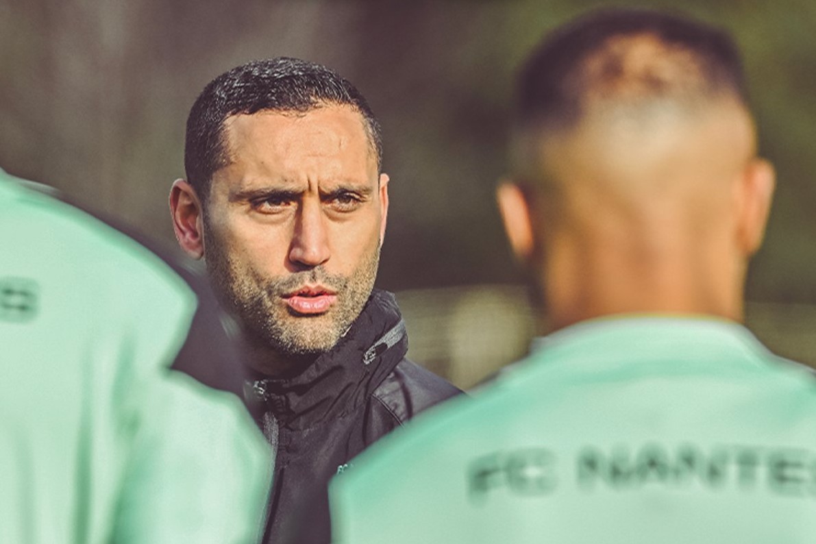 Ahmed Kantari &agrave; l'entra&icirc;nement avec le FC Nantes.