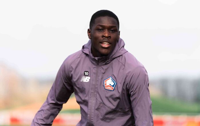 Soriba Diaoune &agrave; l'entra&icirc;nement avec le LOSC.