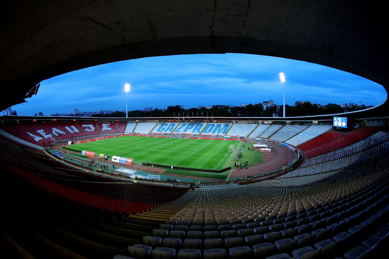 Stade Rajko Mitić de l'Etoile Rouge de Belgrade.
