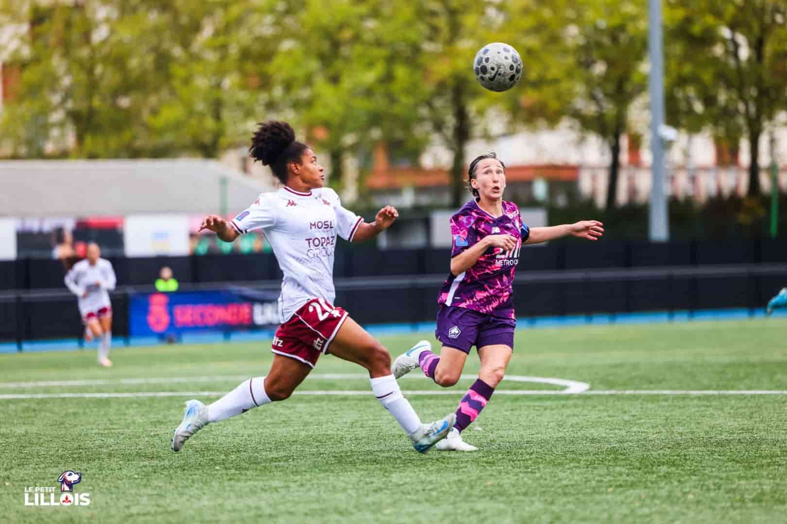 Claire Lelarge, joueuse de la section f&eacute;minine du LOSC.