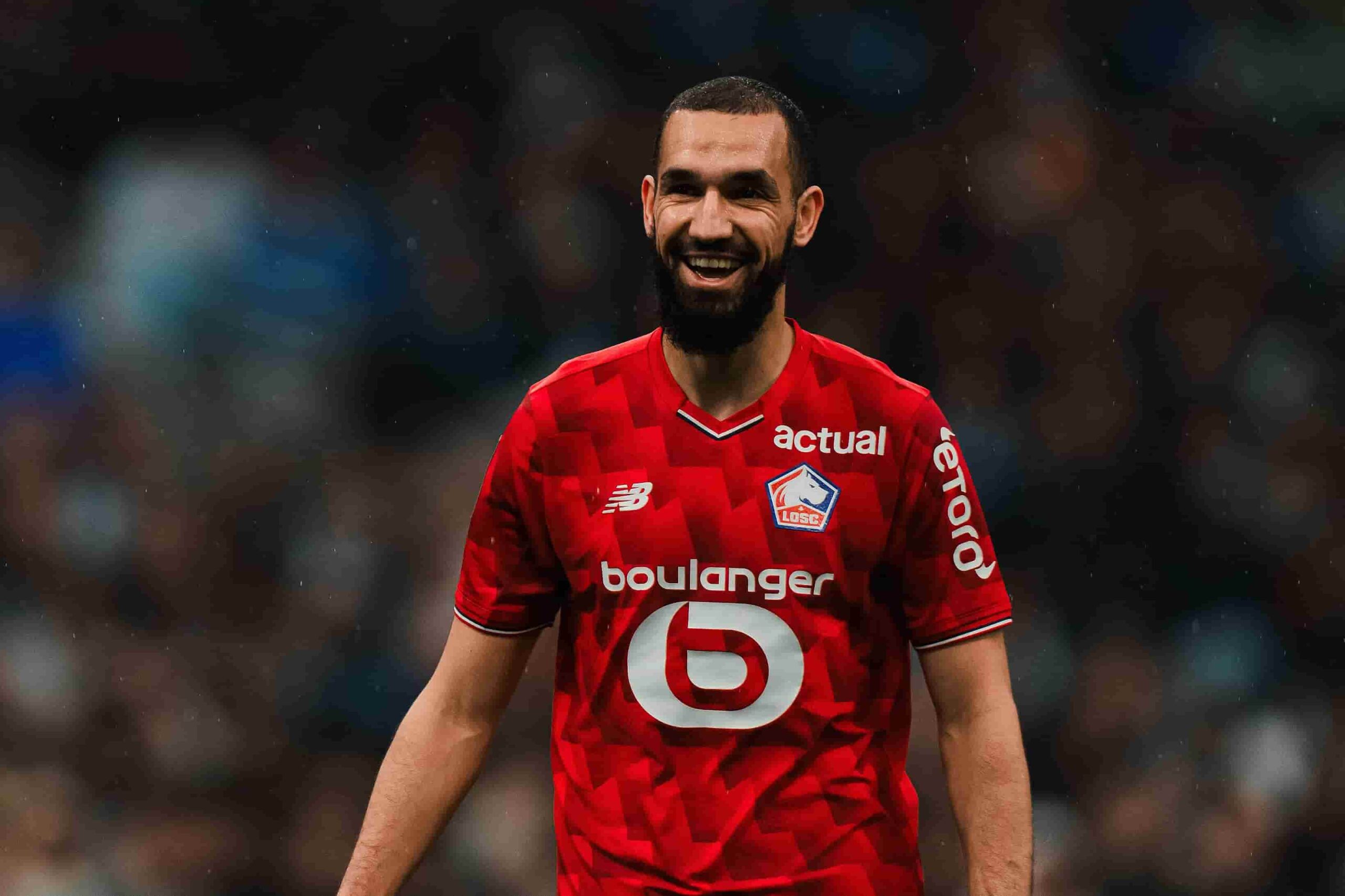 Le sourire de Nabil Bentaleb apr&egrave;s OM - LOSC.