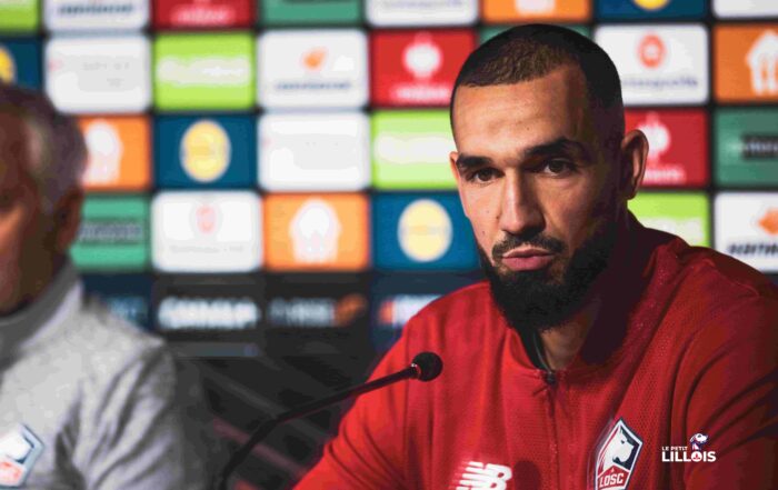 Nabil Bentaleb présent en conférence de presse avant LOSC - Aston Villa.