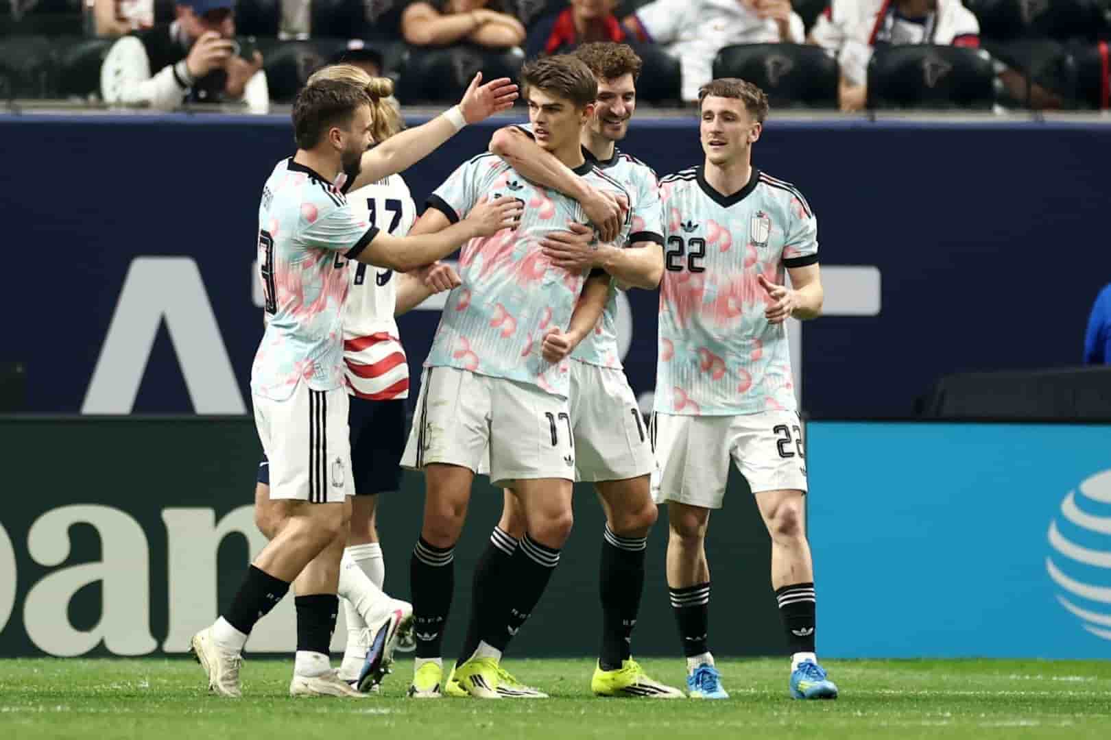 Thomas Meunier, joueur du LOSC, avec la Belgique.