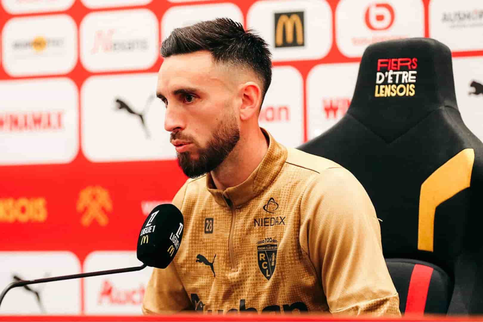 Adrien Thomasson, capitaine du RC Lens.