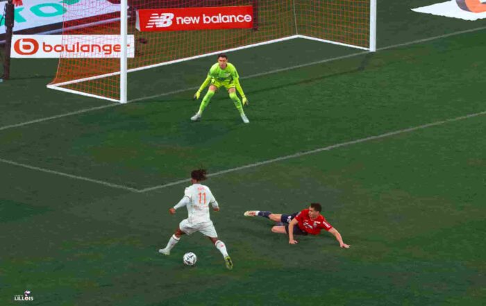 A&iuml;ssa Mandi, d&eacute;fenseur central et troisi&egrave;me capitaine du LOSC.