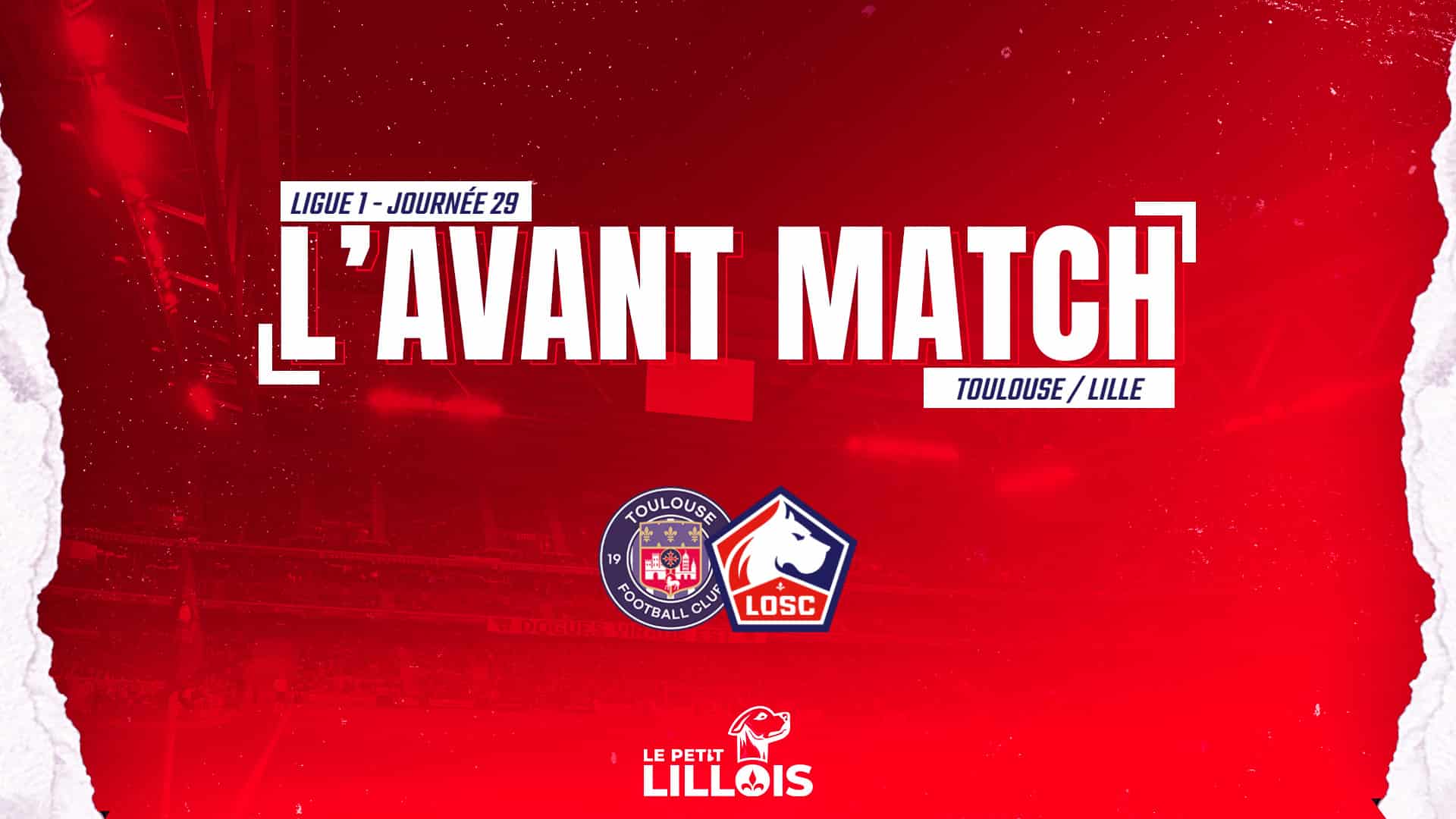 Affiche d'avant-match pour Toulouse FC - LOSC.