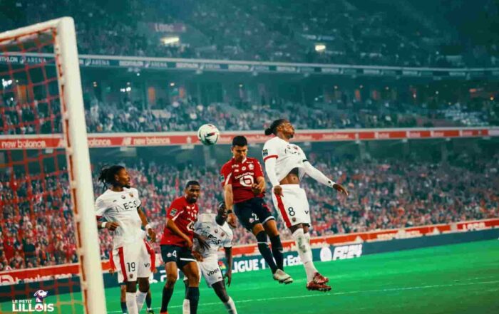 Benjamin Andr&eacute;, capitaine lillois pendant LOSC - OGC Nice.