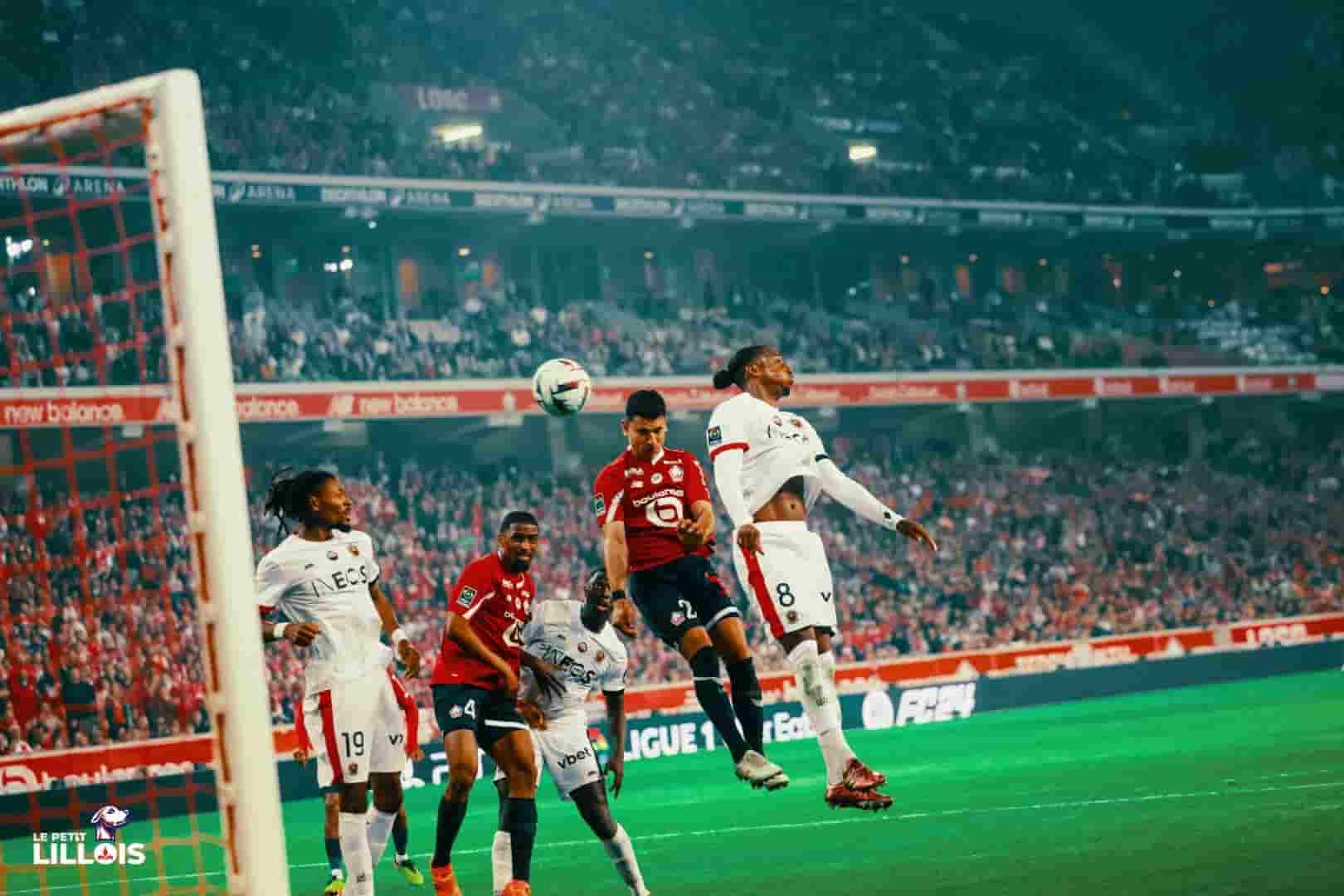 Benjamin Andr&eacute;, capitaine lillois pendant LOSC - OGC Nice.