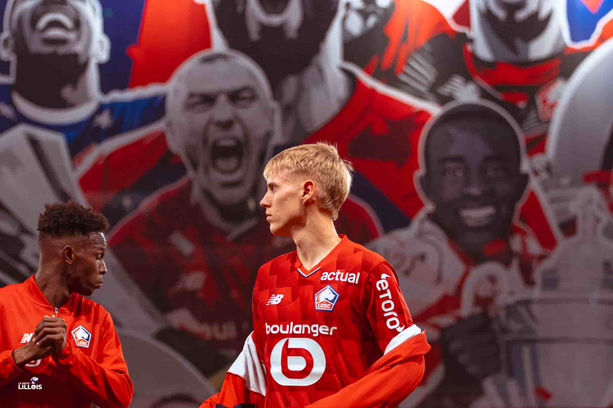 Hakon Haraldsson, auteur de 'l'ouverture du score lors de la victoire du LOSC sur le RC Lens (3-0).