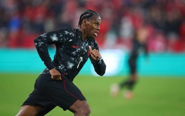 Jonathan David, ancien du LOSC et attaquant du Juventus FC &agrave; Turin.