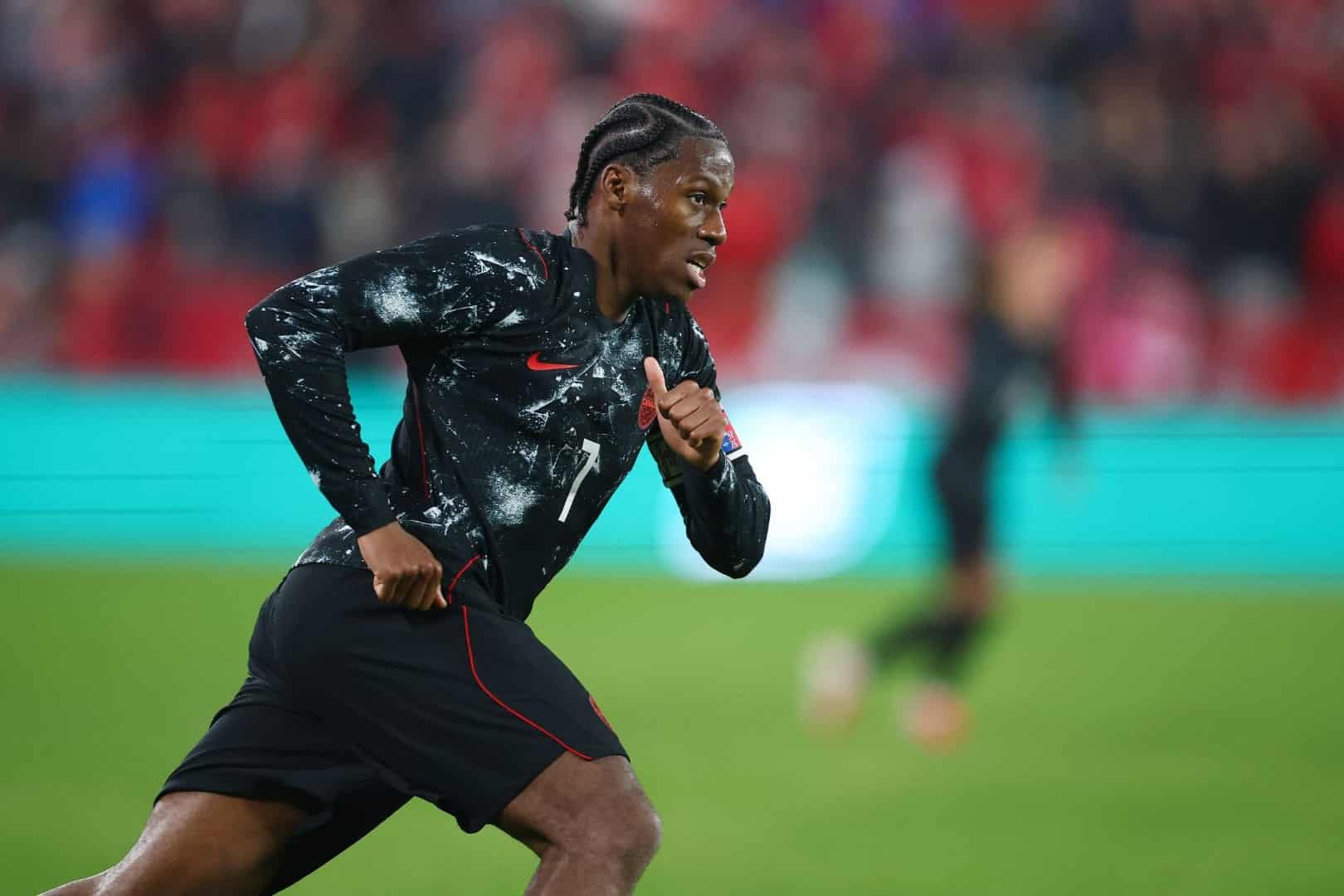 Jonathan David, ancien du LOSC et attaquant du Juventus FC &agrave; Turin.