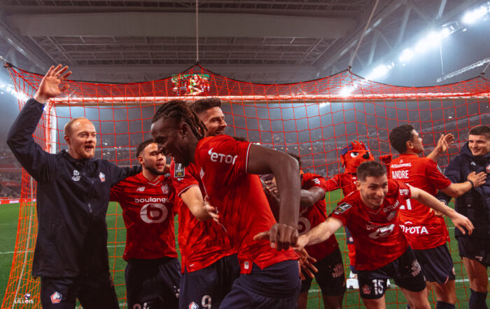 La joie des joueurs du LOSC après un nouveau succès en Ligue 1.