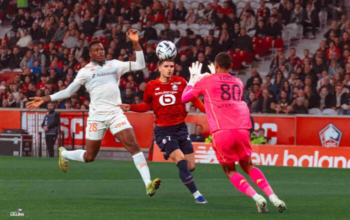 Matias Fernandez-Pardo, attaquant du LOSC face &agrave; l'OGC Nice.