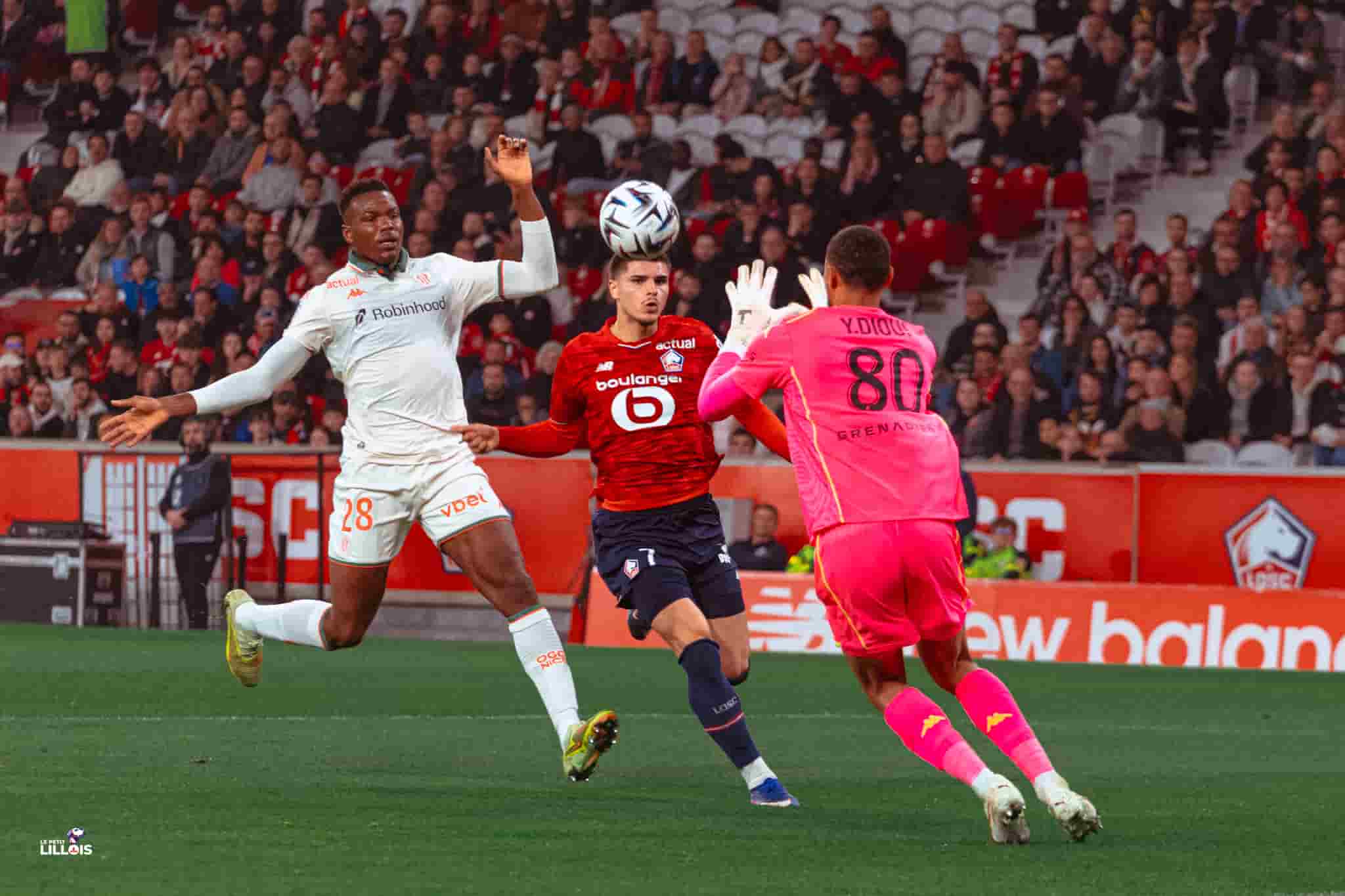 Matias Fernandez-Pardo, attaquant du LOSC face &agrave; l'OGC Nice.