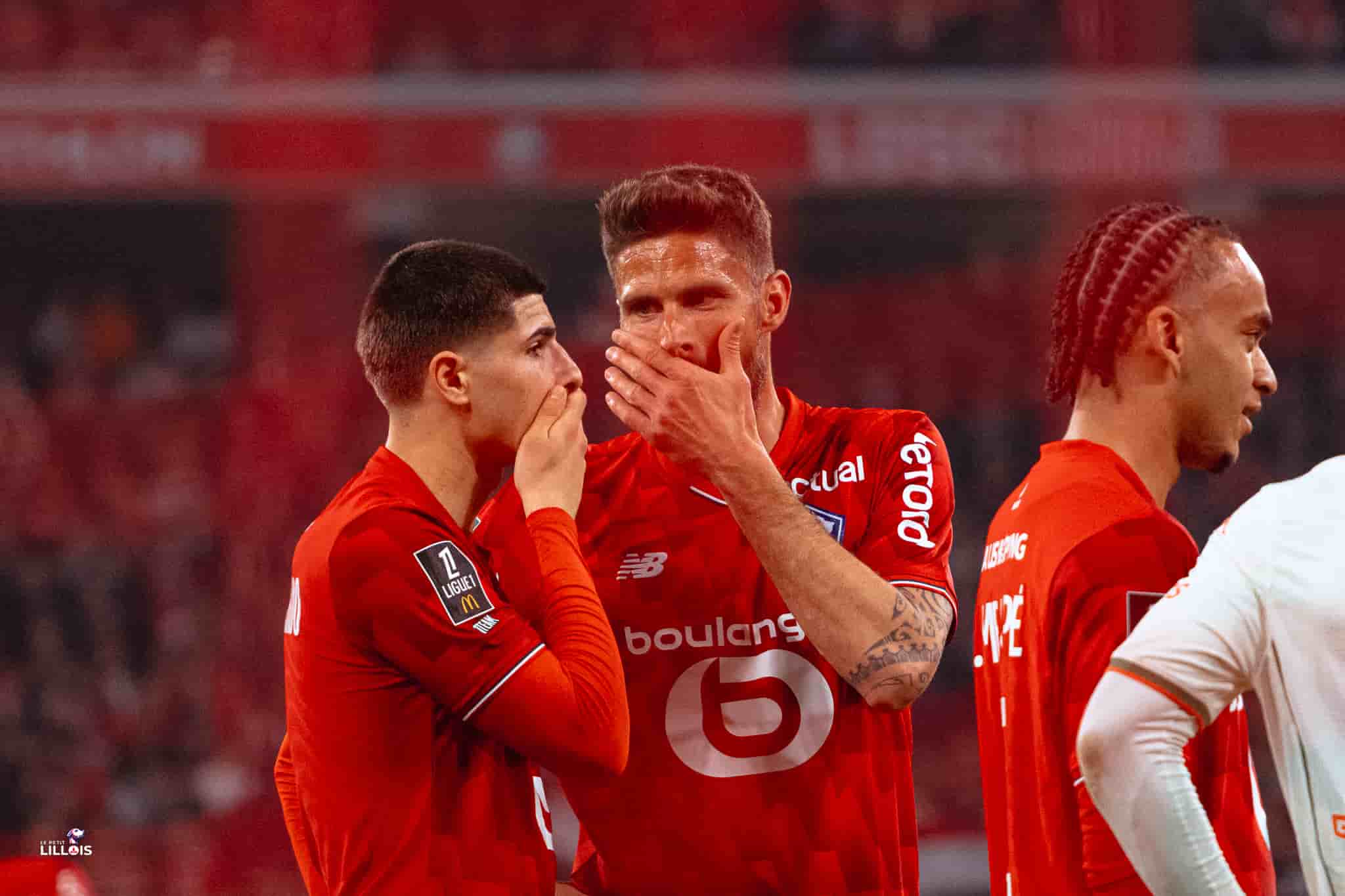 Matias Fernandez-Pardo, Olivier Giroud, joueurs du LOSC.