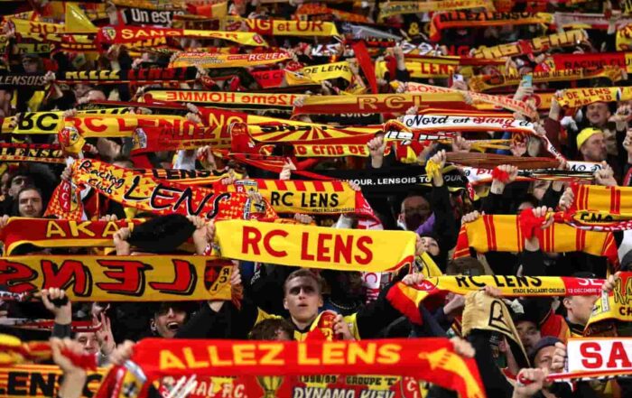 Les supporters du RC Lens.