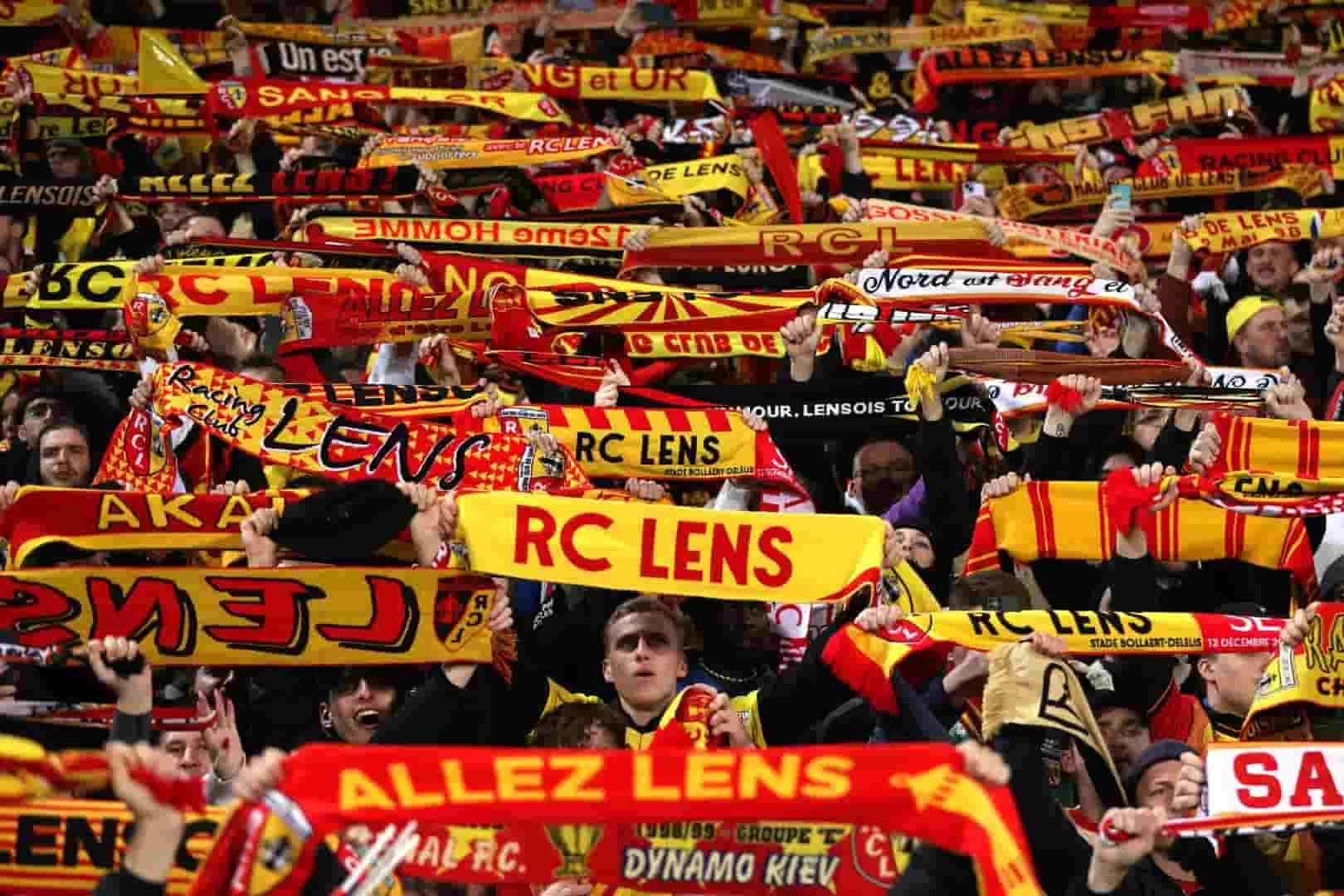 Les supporters du RC Lens.