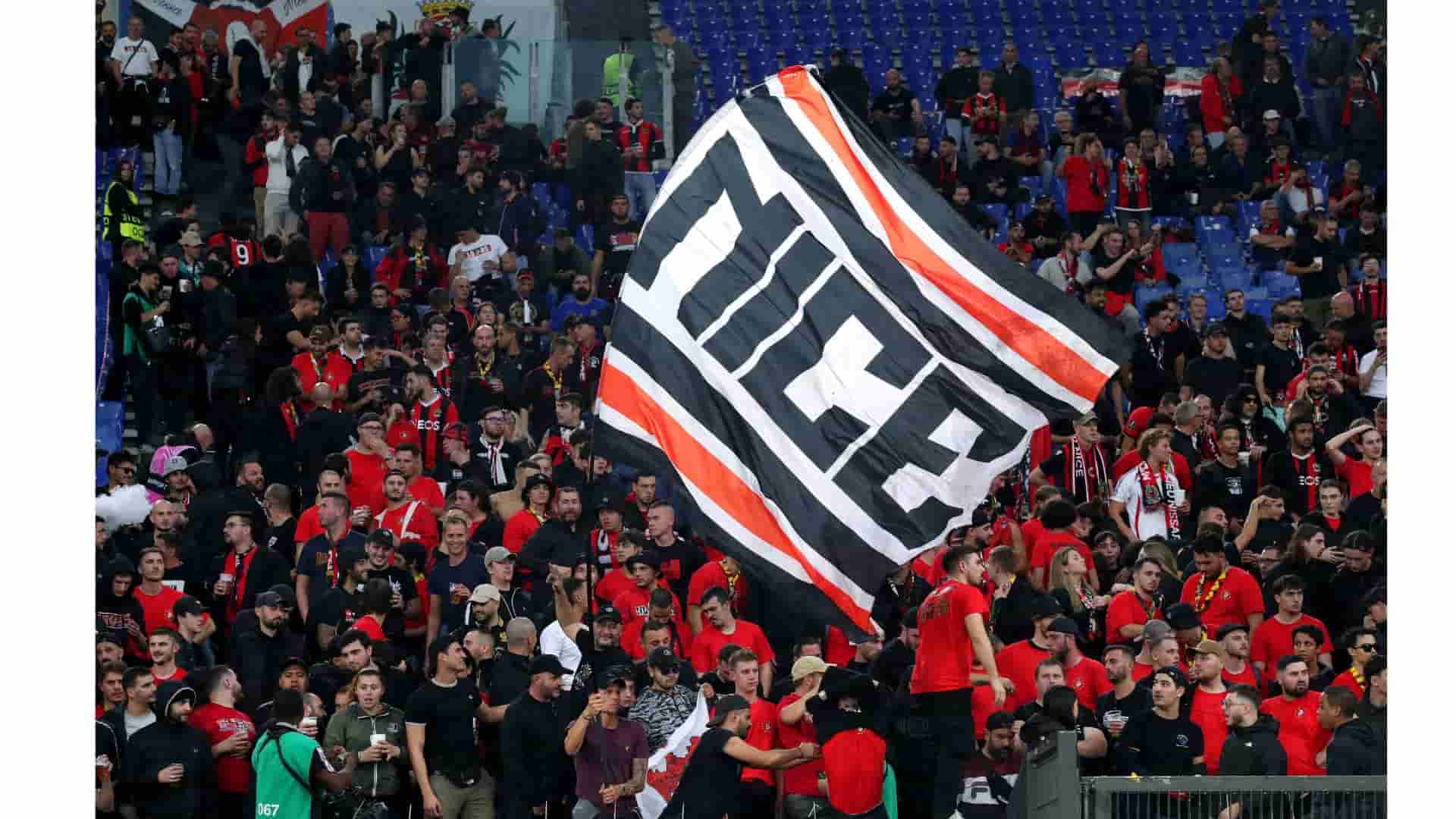 Les supporters de l'OGC Nice en Ligue 1.