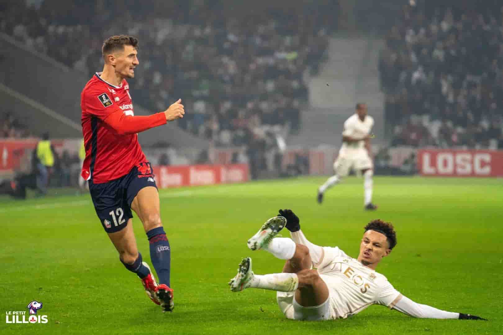 Thomas Meunier, lat&eacute;ral droit du LOSC contre l'OGC Nice.