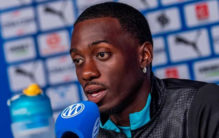 Timothy Weah, ancien joueur du LOSC actuellement &agrave; l'Olympique de Marseille.