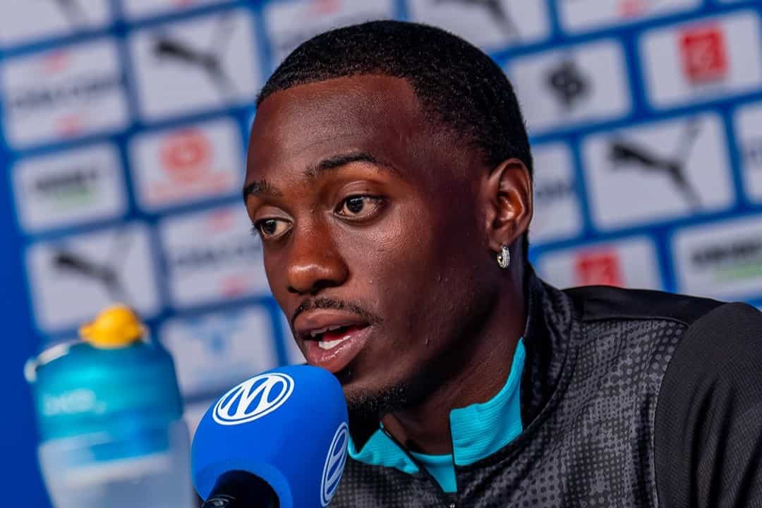 Timothy Weah, ancien joueur du LOSC actuellement &agrave; l'Olympique de Marseille.