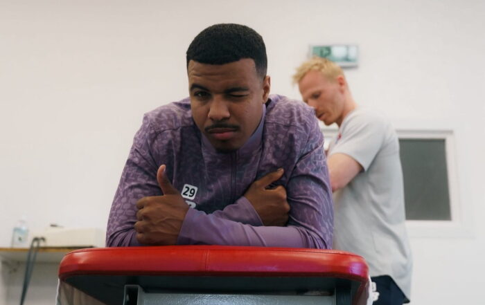 Hamza Igamane, attaquant du LOSC, de retour au Domaine de Luchin.