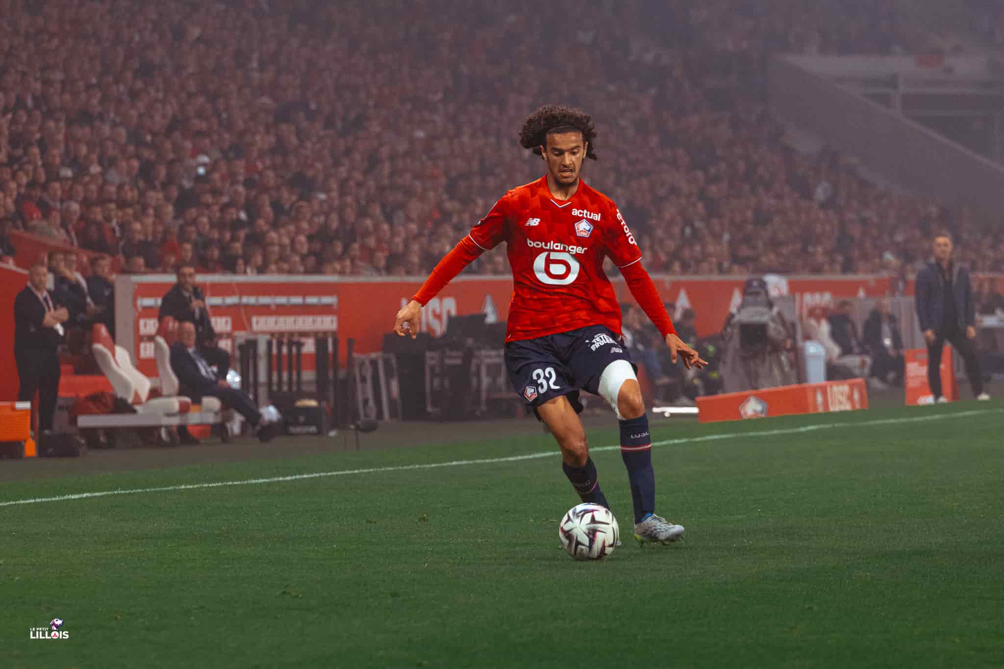 Ayyoub Bouaddi LOSC Ayyoub Bouaddi, milieu de terrain du LOSC.
