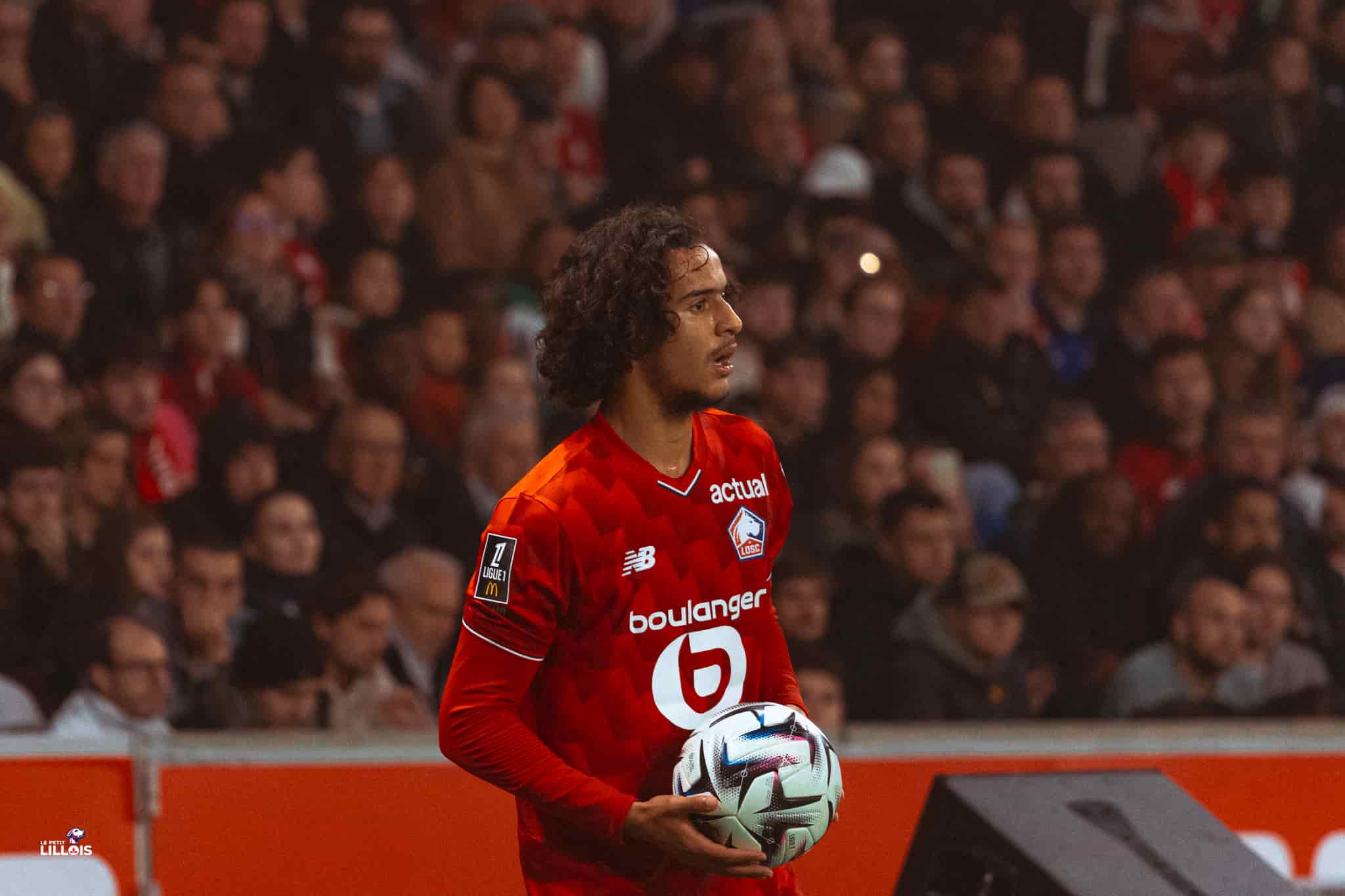Ayyoub Bouaddi LOSC Ayyoub Bouaddi, milieu de terrain du LOSC.