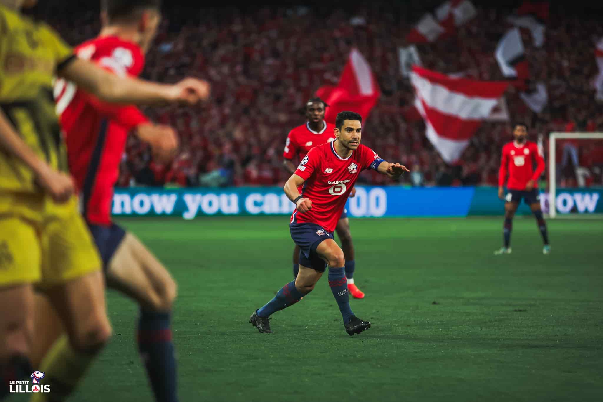 Benjamin Andr&eacute;, milieu de terrain et capitaine du LOSC en Ligue des Champions.