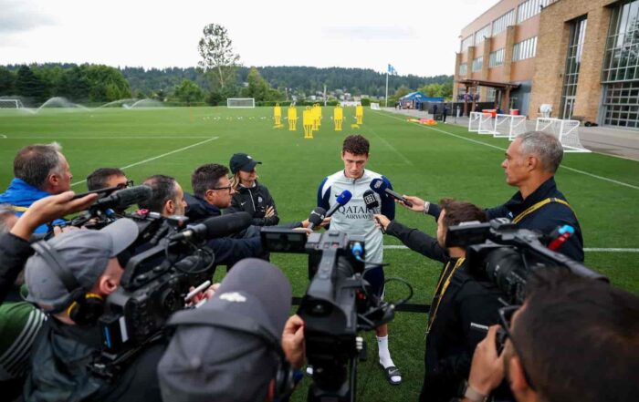 Benjamin Pavard, d&eacute;fenseur pr&ecirc;t&eacute; par l'OM &agrave; l'Inter Milan.