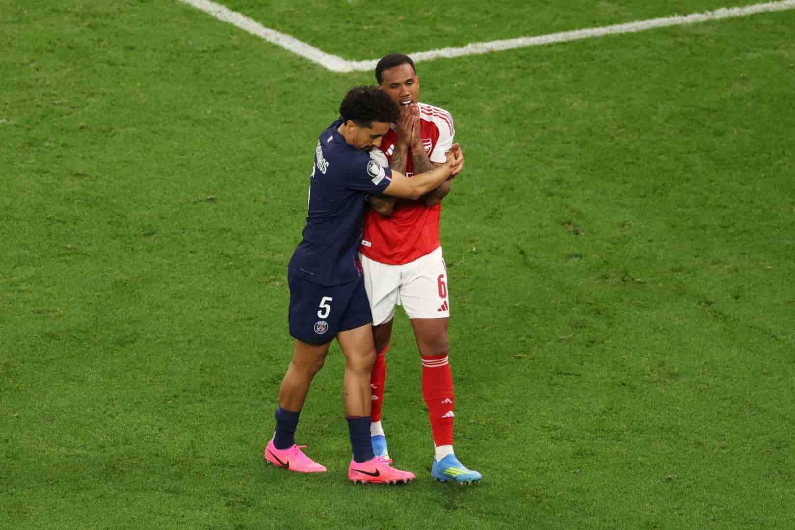 Gabriel Magalh&atilde;es, ancien joueur du LOSC, malheureux avec Arsenal en finale de la Ligue des Champions.