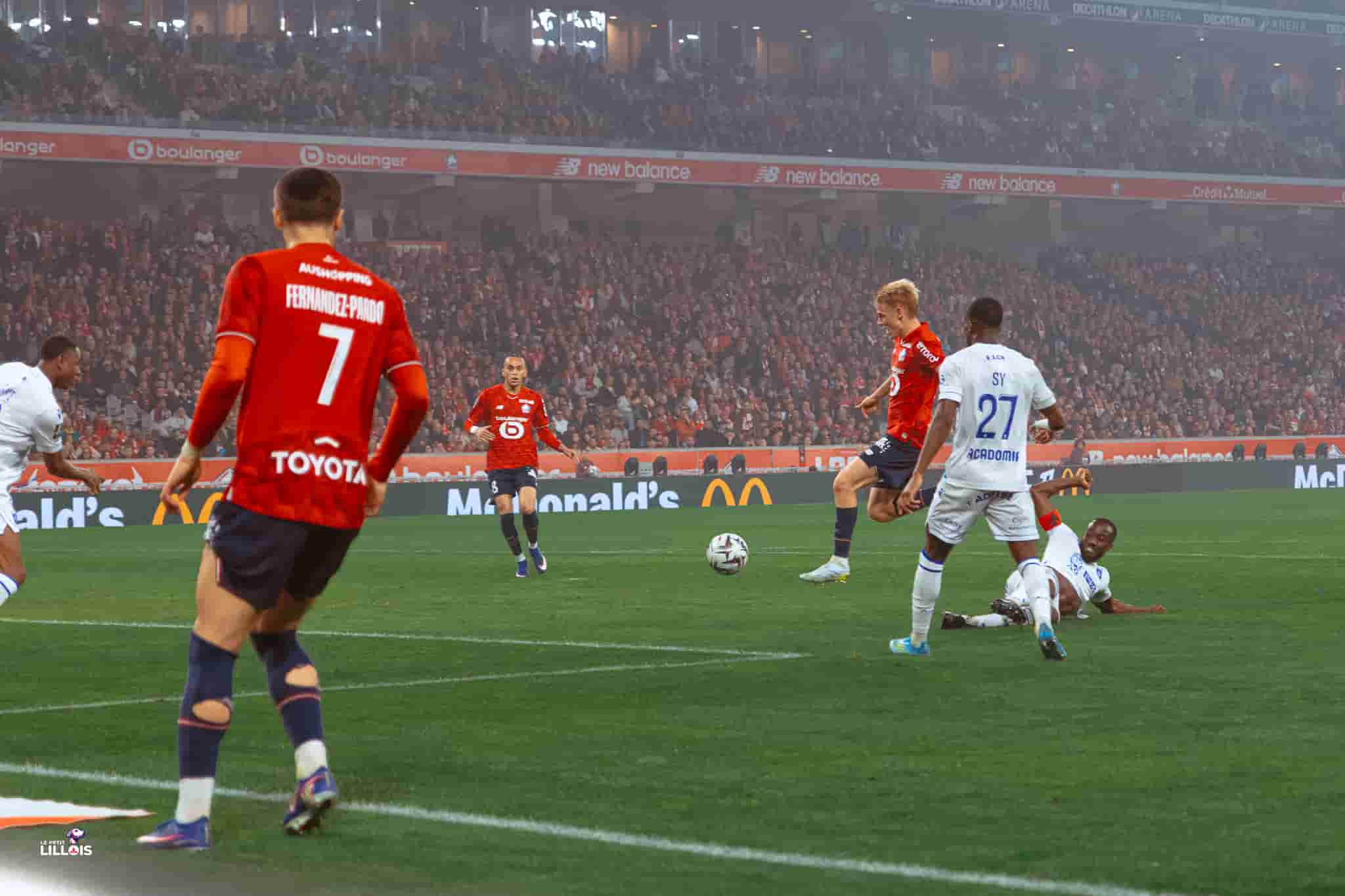 Hakon Haraldsson, Ethan Mbappé Hakon Haraldsson, Ethan Mbappé, joueurs du LOSC.