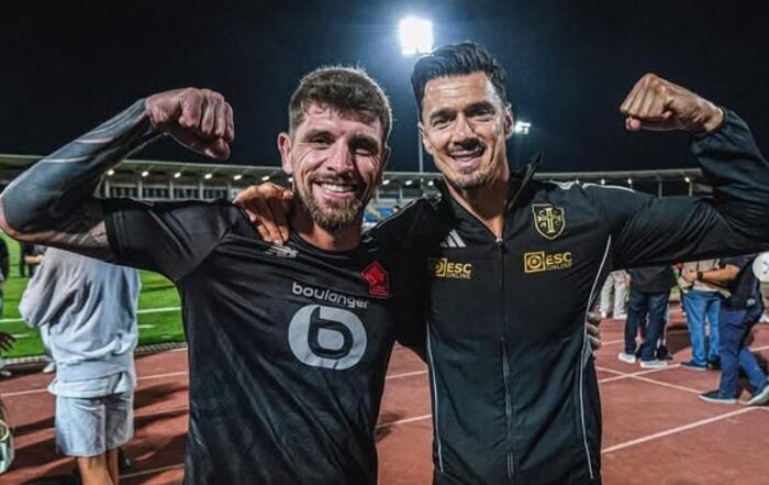 José Fonte et Xeka, anciens joueurs du LOSC.