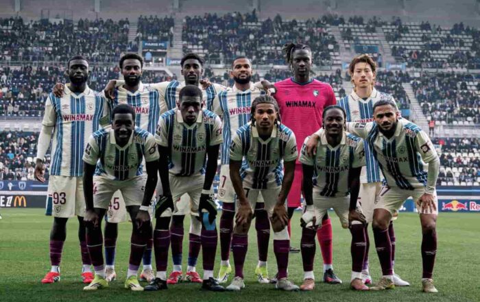 Les joueurs du Havre AC, qui s'appr&ecirc;tent &agrave; se confronter au LOSC.