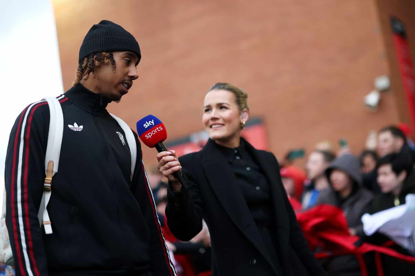 Leny Yoro, d&eacute;fenseur de Manchester United et ancien du LOSC.