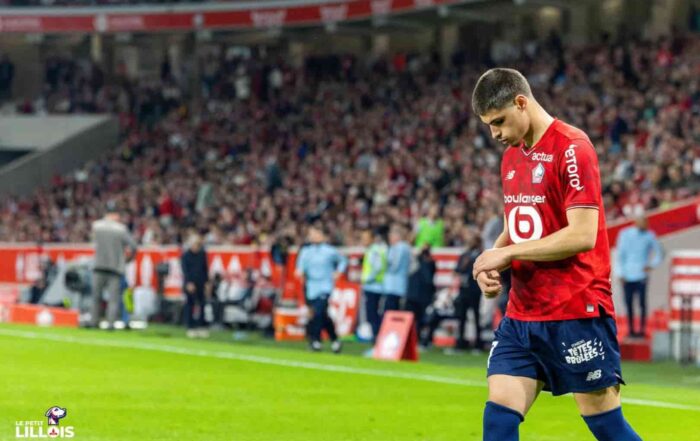 Matias Fernandez-Pardo en souffrance &agrave; la pointe de l'attaque du LOSC.