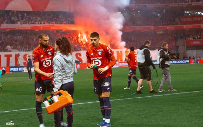 Matias Fernandez-Pardo, Nabil Bentaleb, joueurs du LOSC.