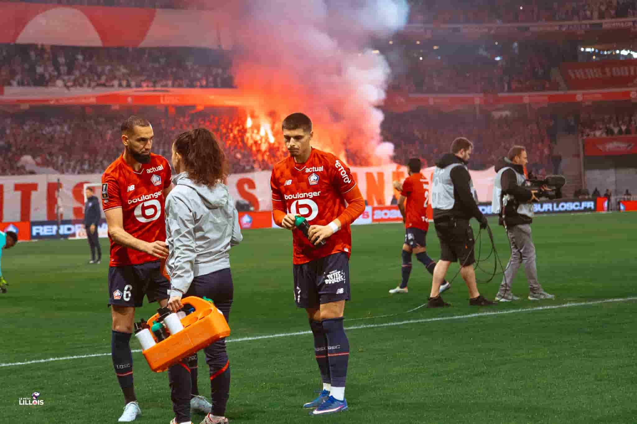 Matias Fernandez-Pardo, Nabil Bentaleb, joueurs du LOSC.